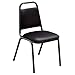 National Public Seating 9110B Value Upholstered Stack Chair, 9100 Series, 1-1/2" Foam Seat, 4 Per Ca