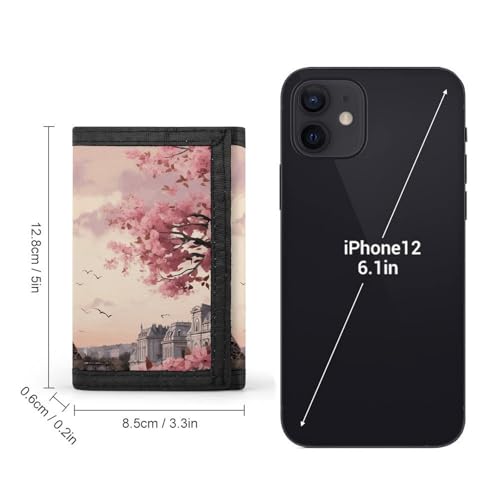 Romantic Paris Trifold Wallet for Men - Money Clip Slim Wallets with Multiple Card Slots Minimalist Small Front Pocket Wallet for Everyday Carry2