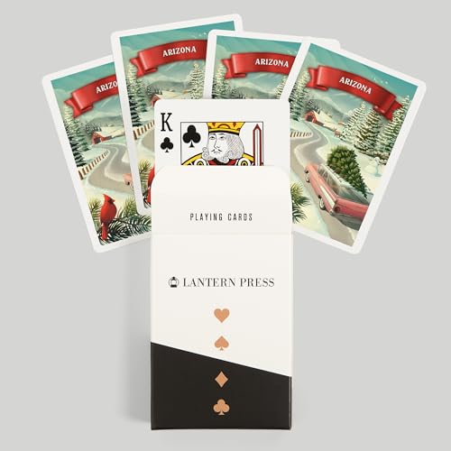 Lantern Press Arizona, Baraja 52 naipes tamaño póker miniatura 6