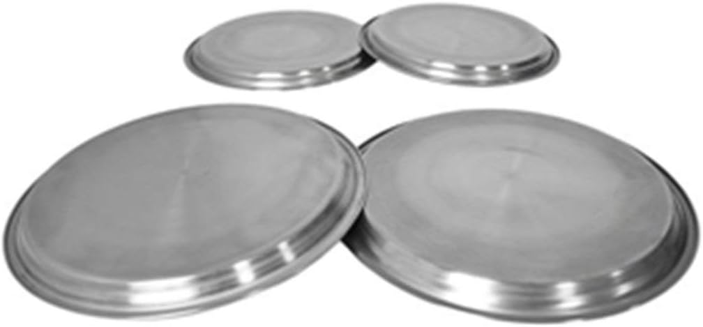 4pc STAINLESS STEEL GAS ELECTRIC COOKER OVEN HOB BURNER COVERS RINGS COVER PROTECTOR SET