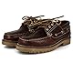 PAYMA - Herren Damen Kinder Bootsschuhe Segelschuhe Mokassins aus Seahorse Geölt Leder 3 Eye Classic Docksides. Gummisohle. Schnürsenkel.Farben: Braun. Größe EU 41