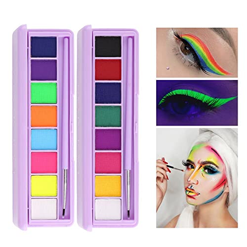 Face Body Paint 8 Flash Colors Professionale Facce...