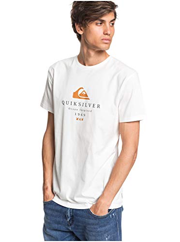Quiksilver FIRST FIRE SST-Shirt-Shirt męski SNOW WHITEM