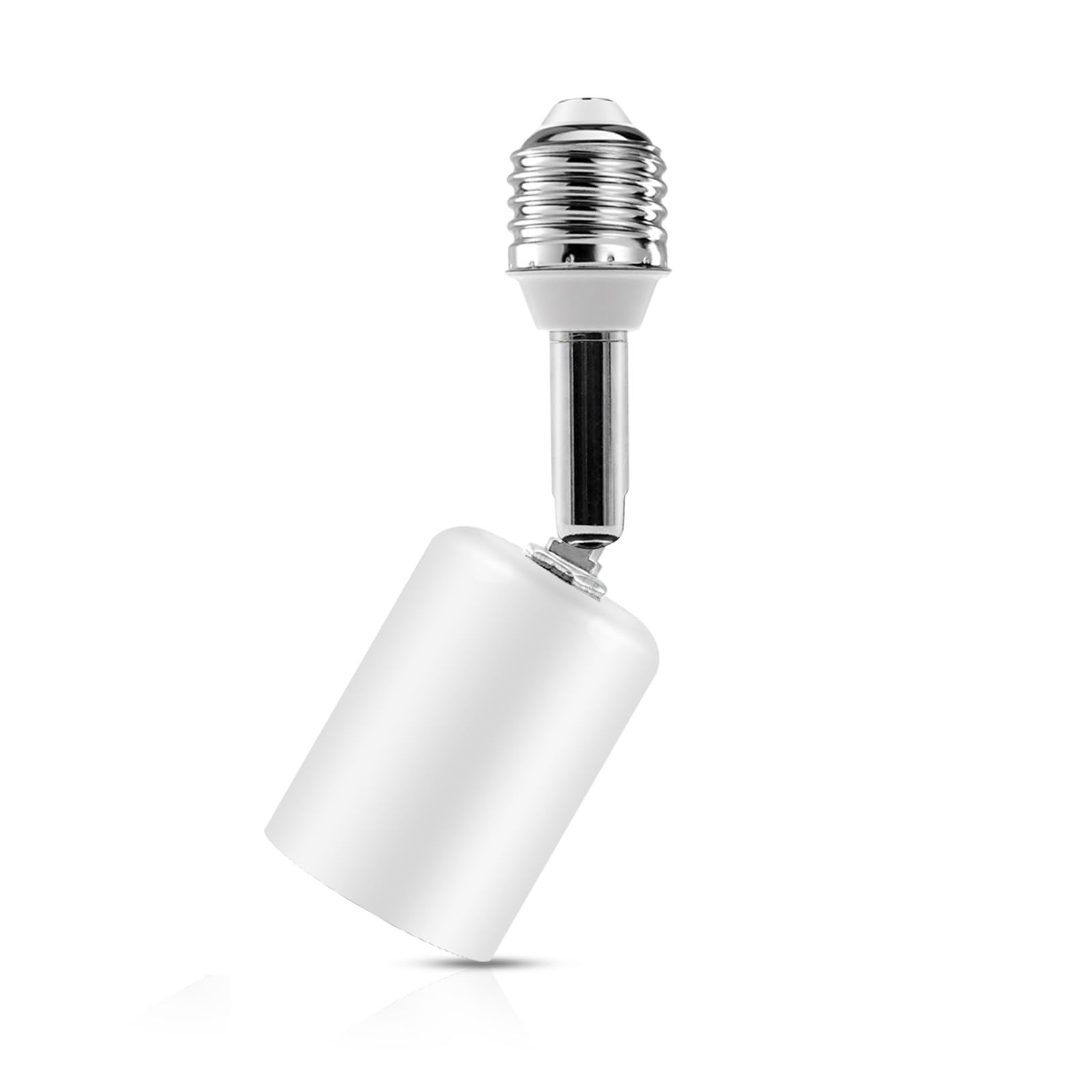 Ceramic Light Bulb Socket Extender, Heat-Resistant E26/E27 Light Socket Adapter with 4.5 Inch Extension for Camera Lamp