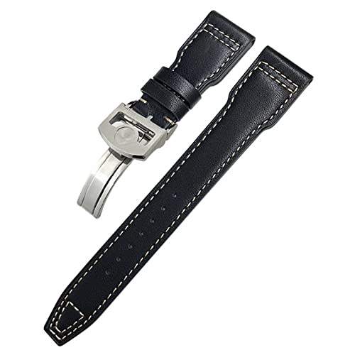 Bracelet de montre en cuir véritable 20 mm souple pour remplacer le bracelet usé de IWC