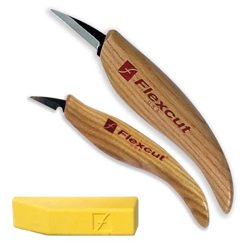 image for Flexcut Detail Knife Set, with Mini-Pelican, Carving, and Detail Knife
