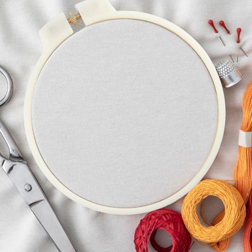 Image of HNGSON 3 Size Embroidery Hoop Set Plastic Embroidery Frame Cross Stitch Hoop Circle Embroidery Hoops Ring for Embroidery, Cross Stitch, Sewing