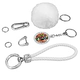 【Patrón de moda】Hermosos patrones, elegante accesorio para tus llaves, bolsos, mochilas u otros objetos maravillosos. Además, se puede utilizar como adorno colgado en el hogar.