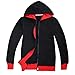 Preppy Aesthetic Tracksuits for Boys Girls Graphic Full Zip Hooded Sweatshirt & Jogger Pants Fashion Sweatsuit Black 5-6 Years
