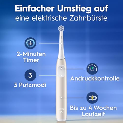 Oral-B iO Series 2 Elektrische Zahnbürste — Electric Toothbrush, Inkl. 1 Aufsteckbürste, Reise-Etui — 3 Putzmodi für Zahnpflege, GUT GETESTET (2,2) von STIFTUNG WARENTEST, Designed by Braun, Pink 4