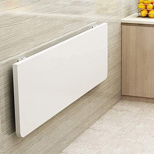 Wall-Mounted Table Wall Desk, Drop-Leaf Computer Table, Folding Heavy Duty Shelf Bracket Bench Table, Kitchen Dining Desk, for Office/Laundry Room