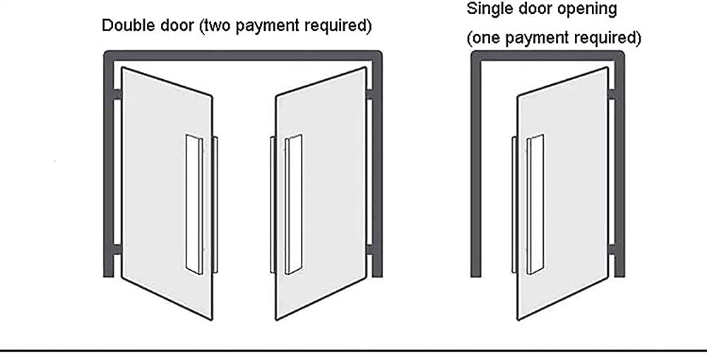 Tirador de Puerta, Manilla para Puerta de Cristal, Manilla para Puerta de Ducha, Manilla para Puerta corredera, Manilla para Puerta de Madera (60 * 40 cm)