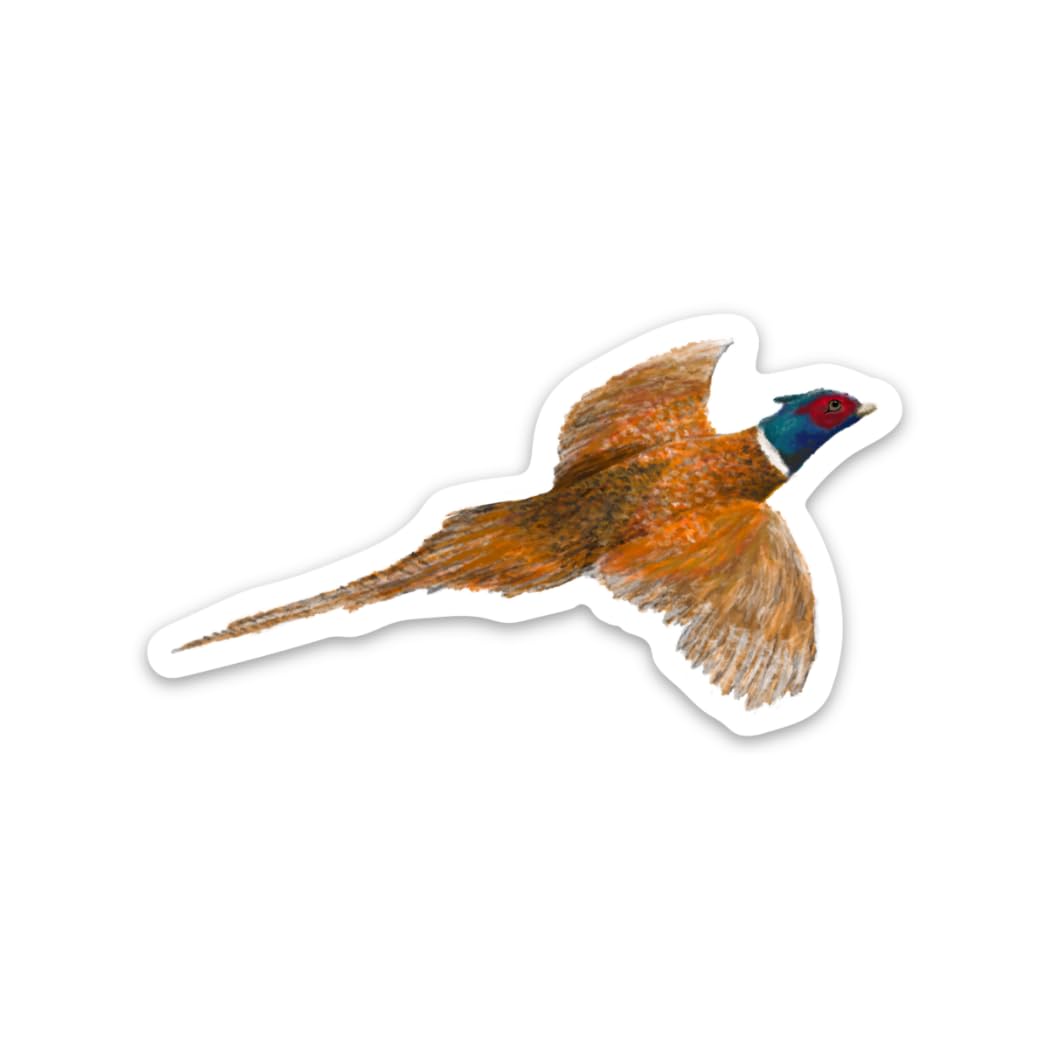 Pheasant Flying 3" Vinyl Sticker Decal Waterproof, Scratch Resistant (ST-0371)
