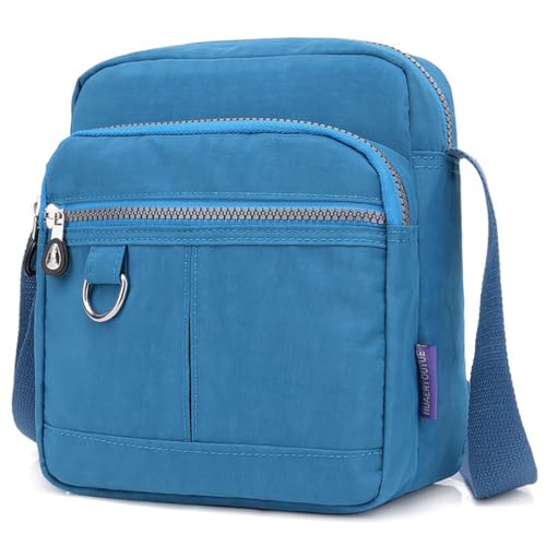 Image of Crossbody Bag Purse For Women Nylon Waterproof Shoulder Handbags Casual Travel Messenger Bag Lightweight Pocketbooks