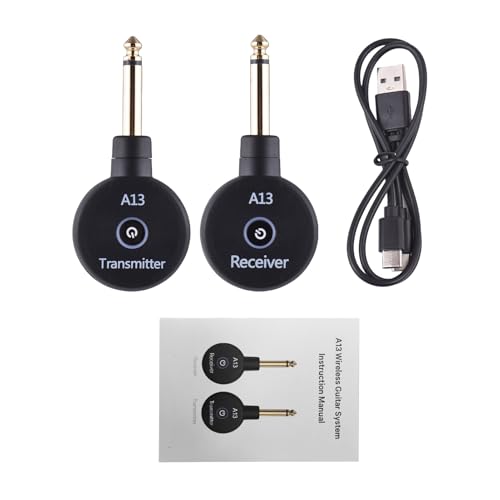 Sistema inalámbrico de guitarra 2.4G recargable, transmisor y receptor portátil, con conmutación de modo dual, plug and play, para guitarra eléctrica/acústica, bajo y violines miniatura 7