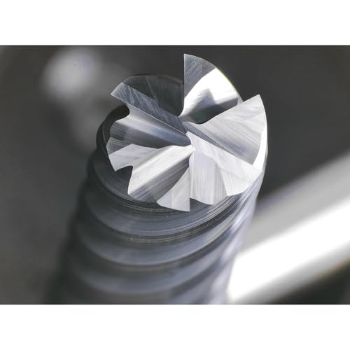 Image of Tools Carbide End Mills,6 Flute Square Milling Cutter,High Helix Angle for High Hardness Steel Finshing Milling Processing - 1 /4 Shank (1 /4-2.5 inch 1PCS)