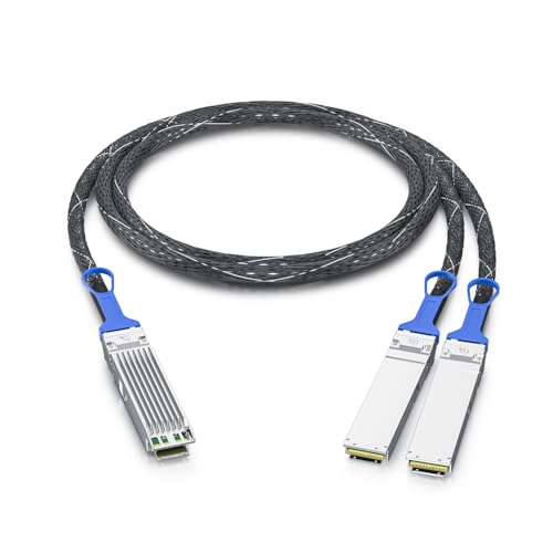 Image of 10Gtek 800Gb /s OSFP DAC Compatible for NVIDIA MCP7Y00-N01A, 8-Channel OSFP Fin-top Breakout to 2x400G Flat-top Cable, NDR Infiniband and Ethernet Solutions