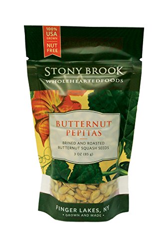 Stony Brook Butternut Pepitas, 3 ounce bags (pack of 6)