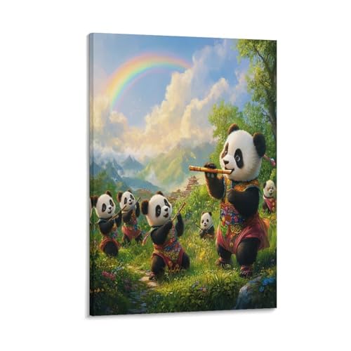 Tableau panda zen decoration interieure chambre et bureau