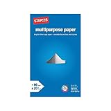 Staples Multipurpose Laser Inkjet Copy Paper, 8 1/2 Inch x 14 Legal Size, 20 lb, 96 Bright White,...