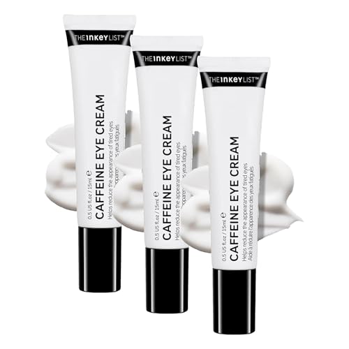 Image of The INKEY List Caffeine Eye Cream 15ml, Improves Dark Circles, Brightens Under Eye, Fragrance-free, Vegan Friendly, Suitable For All Skin Types (Pack of 3)