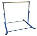 Athletic Bar Gymnastics Bar for Kids with 6 FT x 4 FT Tumble Mat, Adjustable Professional Horizontal Kip Bar Gymnast High Bars Home Gym Heavy Duty Gymnastics Equipment Training Bar (Blue)