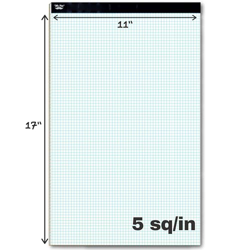 image for Mr. Pen- Engineering Paper Pad, Graph Paper, 5x5 (5 Squares per inch),
