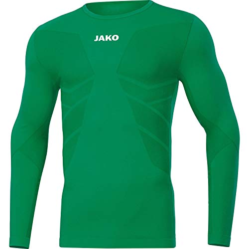 Jako Comfort 2.0, Maniche Lunghe. Uomo, Verde Sportivo, S