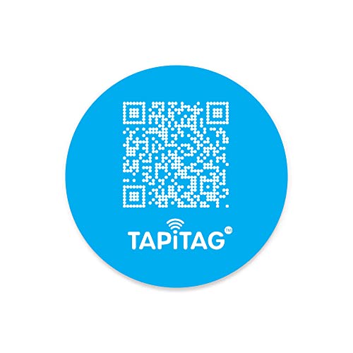 TAPiTAG Phone Tag with NFC & QR Code, NO Subscription Required