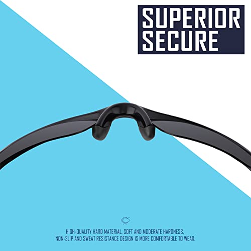 Image of SAUCER Replacement Nose Pieces Pads & Earsocks Temple Sleeve Rubber Kit for Oakley Half Jacket | Half Jacket XLJ Sunglass