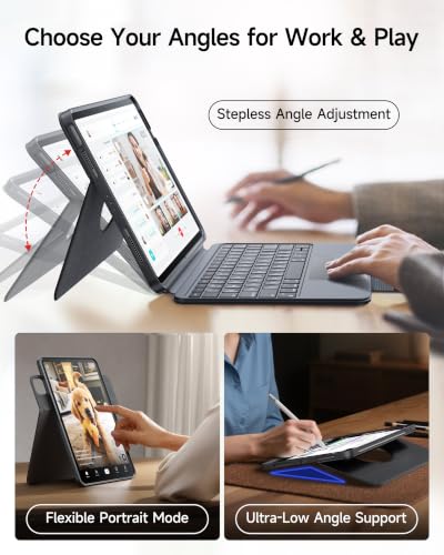 Image of HOU 360 Rotating Detachable Keyboard Case for iPad 7th /8th /9th Generation