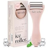 Kitsch Ice Roller for Face – Stainless Steel Face Ice Roller to Reduce Puffiness, Redness & Headaches – Cooling Facial Roller for Skin Care, Irritation Relief & Spa-Like Experience at Home - Pink