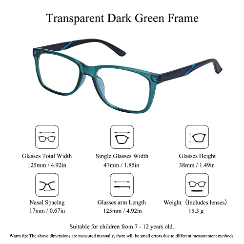 Image of SooGree Blue Light Glasses for Kids Blue Light Blocking Glasses for Teen Boys Girls,Computer Screen Gaming TV Phone
