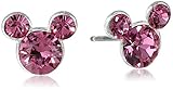 Disney Mickey Mouse Crystal Birthstone Stud Earrings