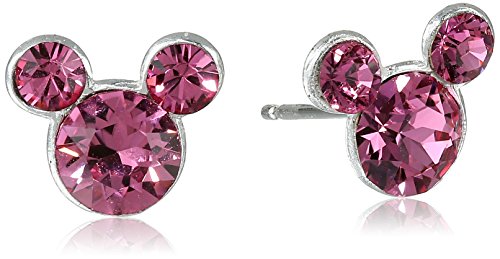 Disney Mickey Mouse Crystal Birthstone Stud Earrings