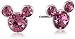 Disney Mickey Mouse Crystal Birthstone Stud Earrings
