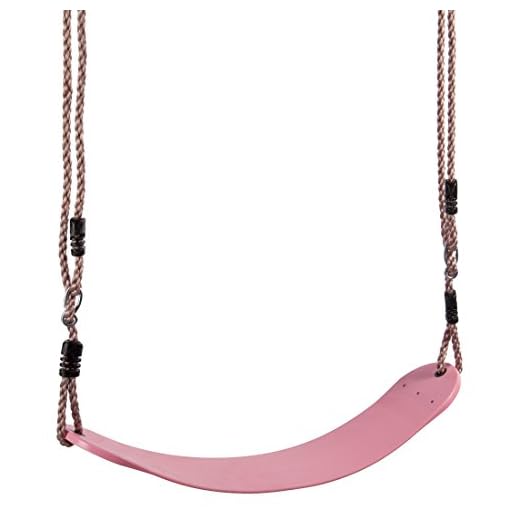 Ultrakidz Asiento de columpio Eco, columpio infantil elástico, resistente a la intemperie, flexible para una gran comodidad, Rosa