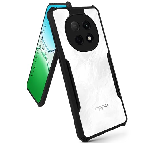 Image of Jkobi Back Cover Case for Oppo F29 Pro (Shockproof with Polycarbonate Clear Panel | Professional Black)