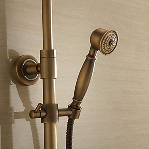 Ensemble de douche en cuivre complet NMDCDH avec robinet antique robuste - 4