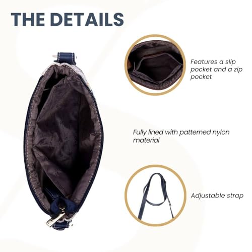 Image of Signare Tapestry Crossbody Bag Sling Shoulder Purse for Women