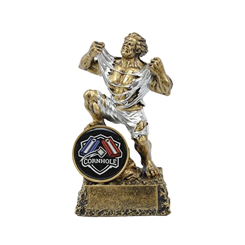Decade Awards Monster Cornhole Trophy - 6.75 Inch Tall/Cornhole Monster Award - Engraved Plate Upon Request