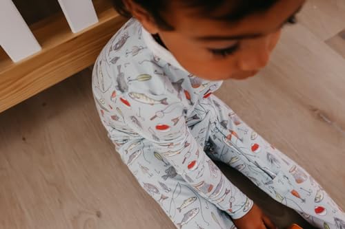 Image of Copper Pearl Zip-Up Footie Baby Pajamas - Soft Newborn Onesies for Boys & Girls, Tag-Free with Two-Way Zipper Baby Sleepers for Newborn - 24 Months, Trout