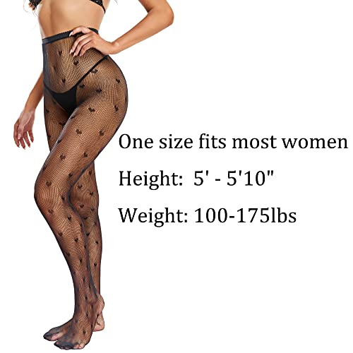 Image of Fishnet Stockings For Women High Waisted Fishnet Tights Sexy Wide Mesh Fishnet Stockings