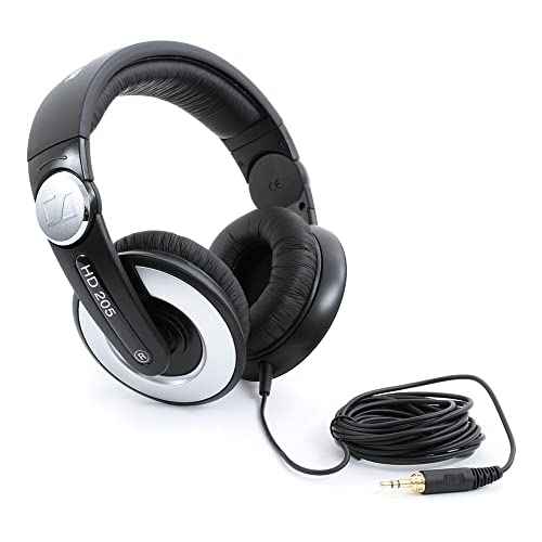 Image of Sennheiser HD 205 Wired Over Ear Headphones without Mic (Black)
