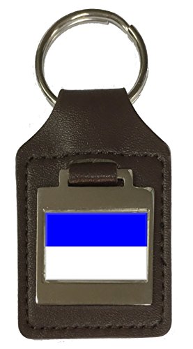 Porte-clés en cuir gravé original comme souvenir de Bochum City