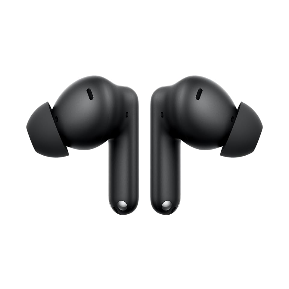 Image of Buds 3r Wireless Bluetooth Earbuds, True Wireless Stereo Earphones with Charging Case, Touch Control, Deep Bass Sound, Built-in Mic, Fast Pairing, Black