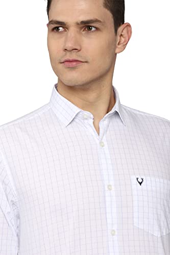 Image of Allen Solly Checks Cotton Regular Fit Men's Casual Shirt