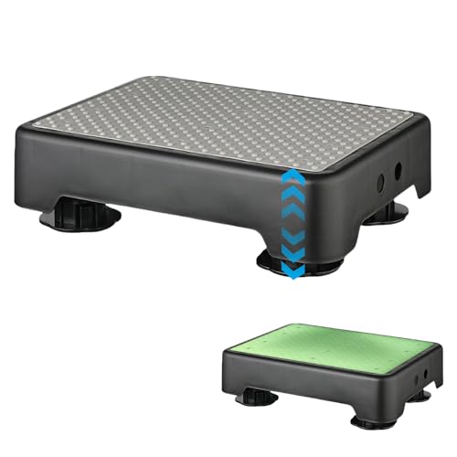 rutschfest Halbstufe,Nachleuchtende Trittstufe,Tragbare Tritthocker Bis 200 kg,3-stufig Höhenverstellbarer,Steighilfe & Einstiegshilfe Step Hocker für Senioren,Kinder,Bad,Auto,Outdoor