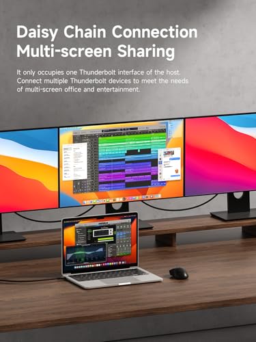 Image of Hagibis Thunderbolt 5 Cable (Intel Certified), 120Gbps Data Transfer, 240W Fast Charging, 16K@60Hz Display USB-C Cable, for Thunderbolt 4 /3, USB4, iPhone 17 /16 /15, MacBook, Laptops (48CM)