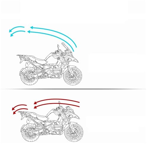 Pare-brise réglable universel pour moto MT07 CB1000R et CBR600RR - 5